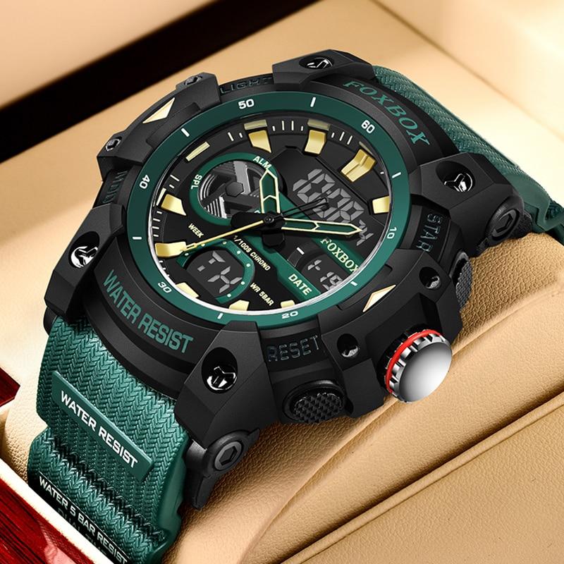 Fashion Digital Watches For Men Top Brand Luxury Military Waterproof Watch Men Casual Sport Dual Display Watch Montre Homme
