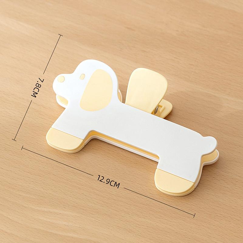 Creative Puppy Shape Design Practical Bookstore Note Clip Plastic Book Clip Simple Reading Auxiliary Fixed Book Clip Bookmark