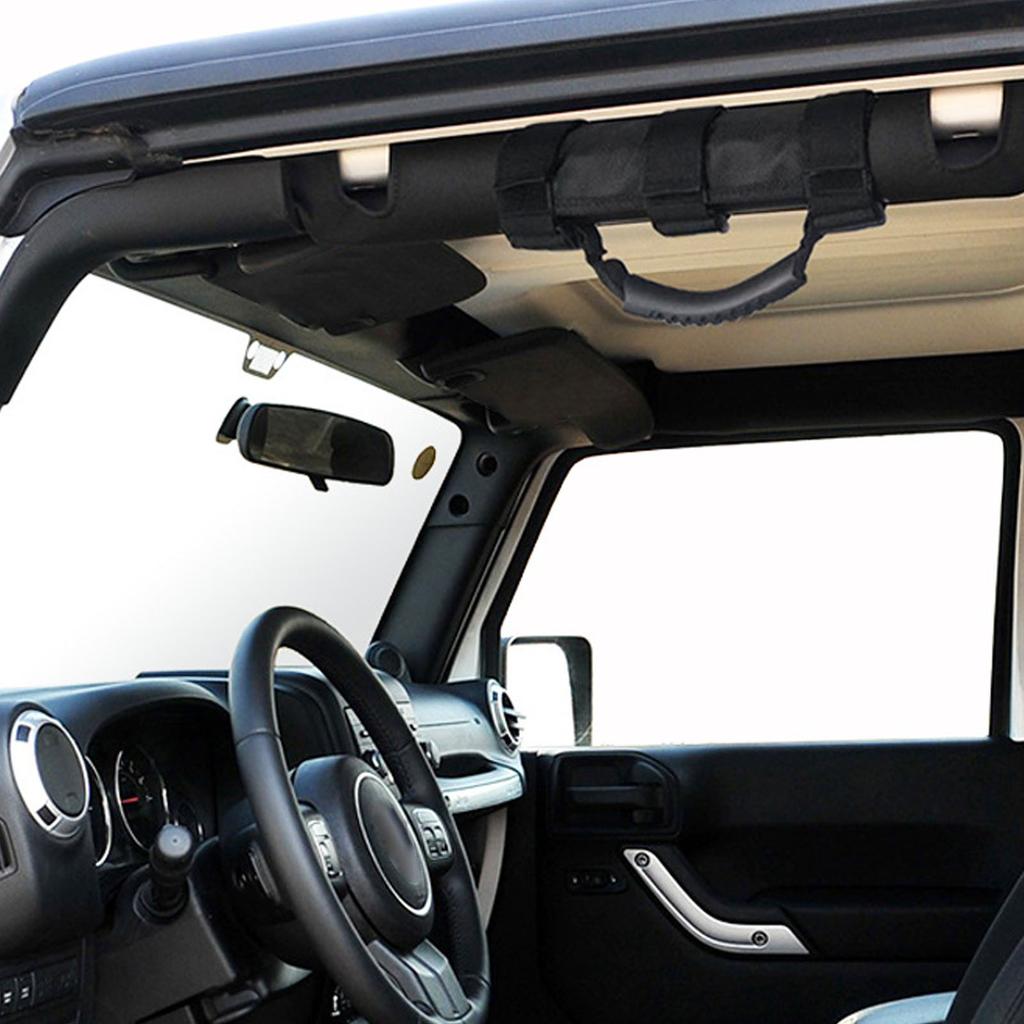 2Pcs Handle Black Off Road Car Refit Interior Handle Thickened Strengthening Top Roof Handle For Wrangler