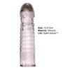 Penis Extender Reusable Sexual Stimulation Silicone Sex Condom Delay Sleeve for Couple