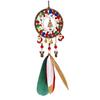 Christmas Santa Dream Catcher Artificial Hand Made Feathers Pendant for Home Bedroom Room Decoration