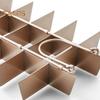 Brownie Pan with Removable Dividers Rectangle Food Grade Stainless Steel Chocolate Cake Muffin Baking Tray Sheet Cutter Bakeware