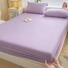 Fitted Bed Sheet with Elastic Bands Luxury Mattress Cover Single Double King Queen Size Bed Cover 100/120/150/180 (No Pillowcase