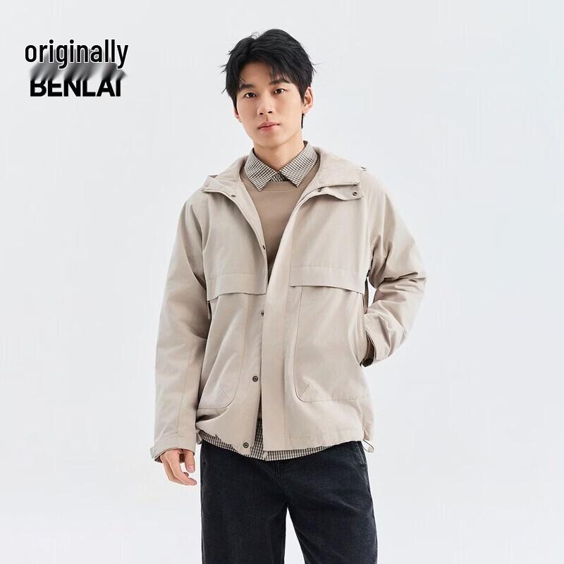 BENLAI Men's Windproof Thermal Hooded Utility Jacket