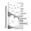 2 PCS Screw Thread Pitch Gauge Ruler Measuring Bolt Nut Metric Stainless Steel Thread Screw Measurement Ruler