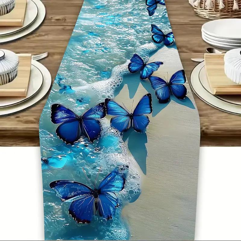 Geometrisch Patroon Linnen Tafel Runner Feesttafelkleed Koffietafelhoes Isolerende Mat Eetkamer Keukentafel Decoratie