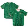 Men's Ireland Soccer Jersey Oversized Virgin Mary Shamrock Print Retro Breathable Fan Short Sleeve Casual Football Tops T-Shirt