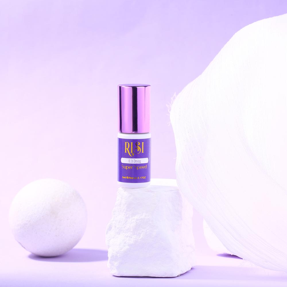 RISI 0.1-0.5S Lash Adhesive High Quality Low Humidity 6-8 Weeks Lasting Waterproof Super Speed Lash Extension Eyelash Glue