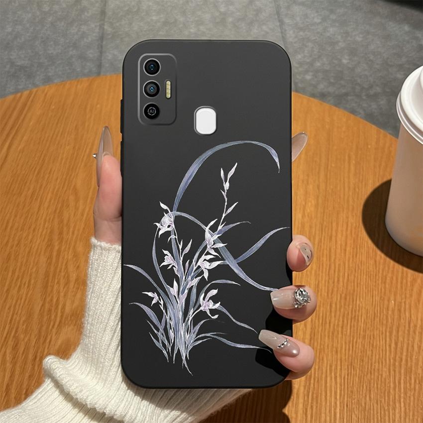 For Tecno Spark 7 Pro 7P 7T Phone Case Purple Lavender Matte Silicone Cover For Tecno Spark7 Full Coverage Lightweight Housing Tecno Spark 7T