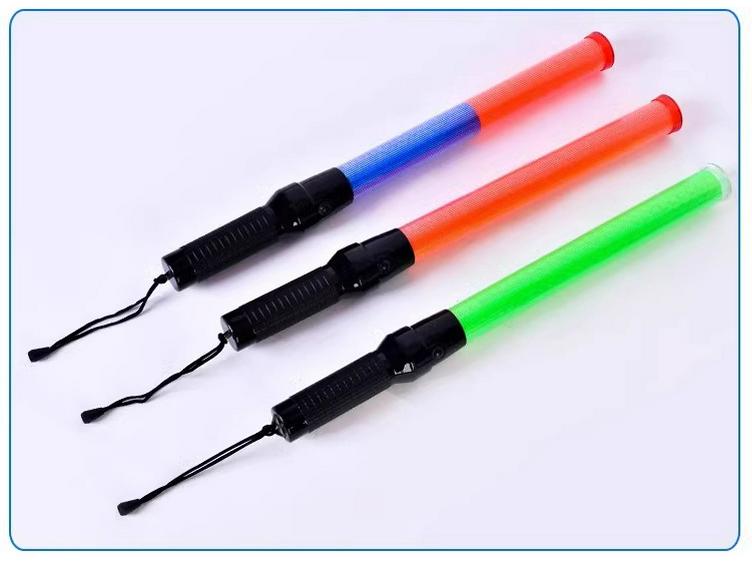 Rechargeable LED Traffic Baton with Red & Blue Flashing Lights