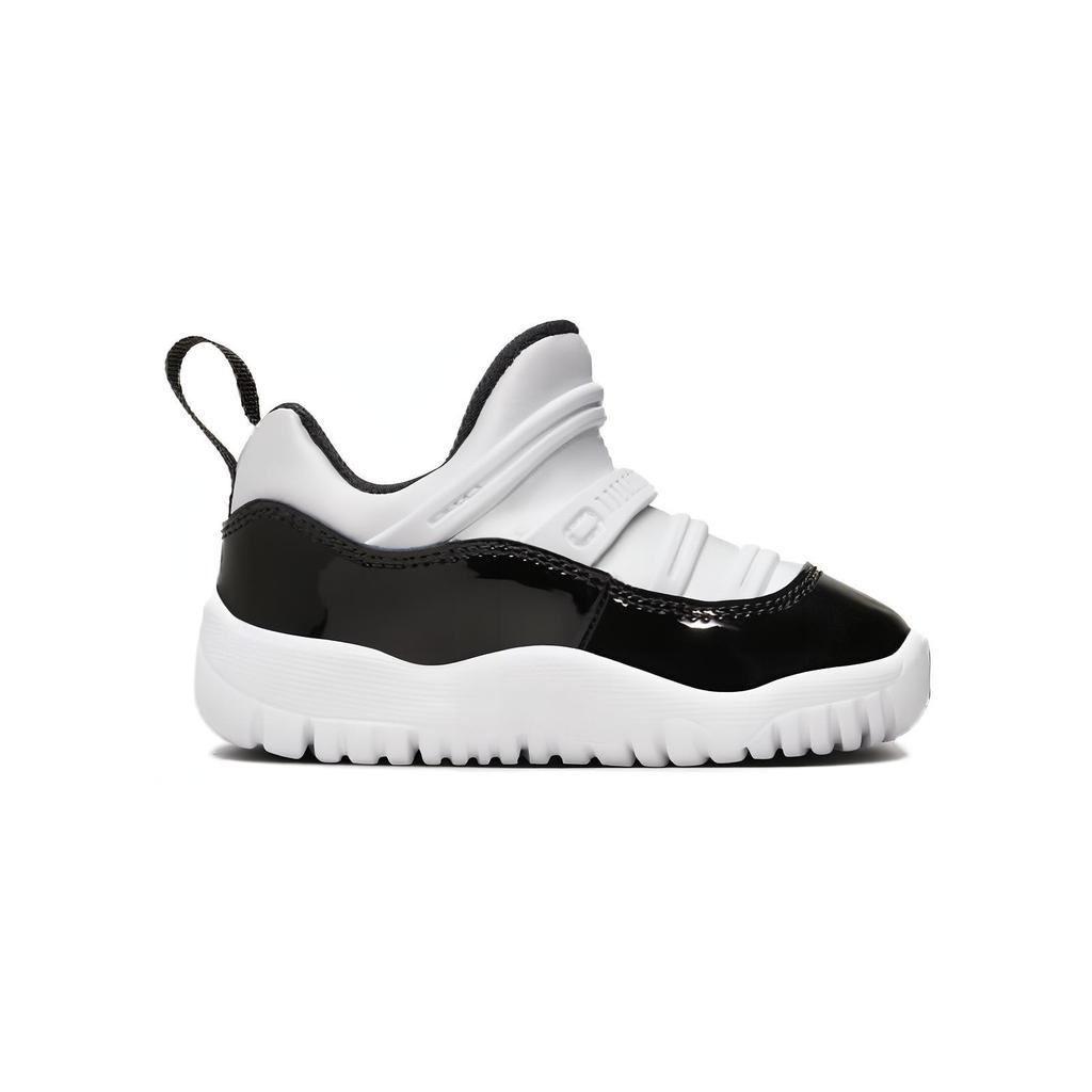 New Jordan Air Jordan 11 Retro Little Flex 'Gratitude' Wear-Resistant Low-Top Toddler Shoes White Black Infant And Toddler BQ7102-170