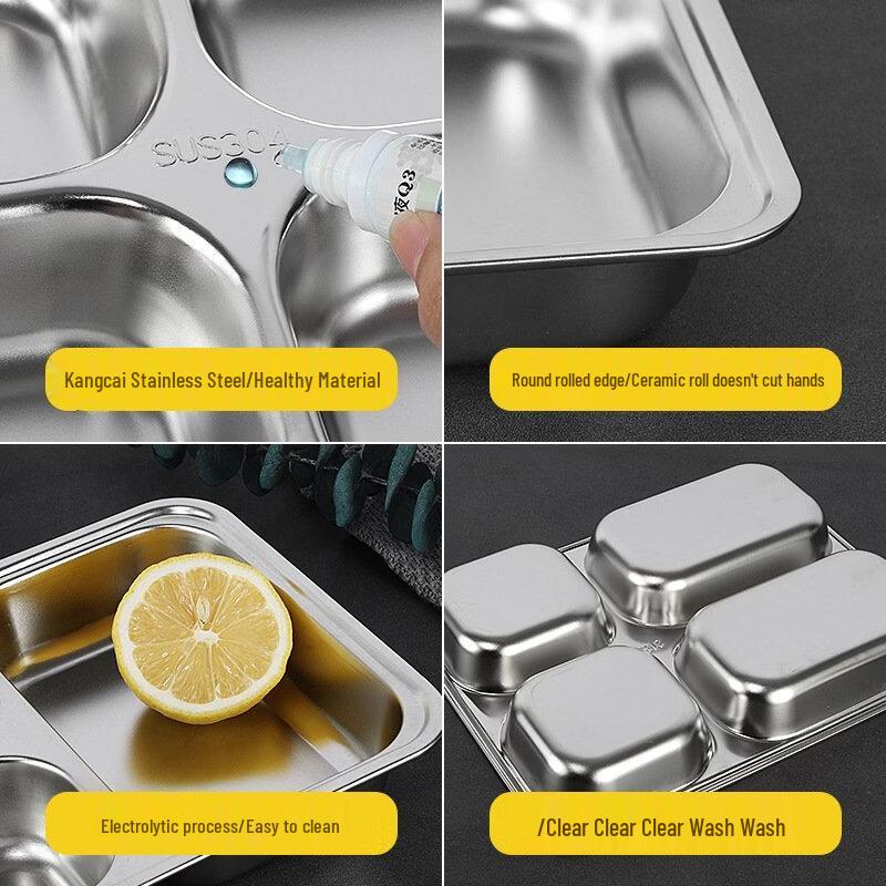 RuHan Stainless Steel Divided Lunch Box