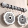 4/5/6 Hooks Suction Cup Hooks Space Aluminum Robe Coat Hangers Door Hanging Clothes Hook  Bathroom