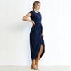 Sexy Women O-neck Short Sleeve Tunic Summer Beach Sun Casual  Dress