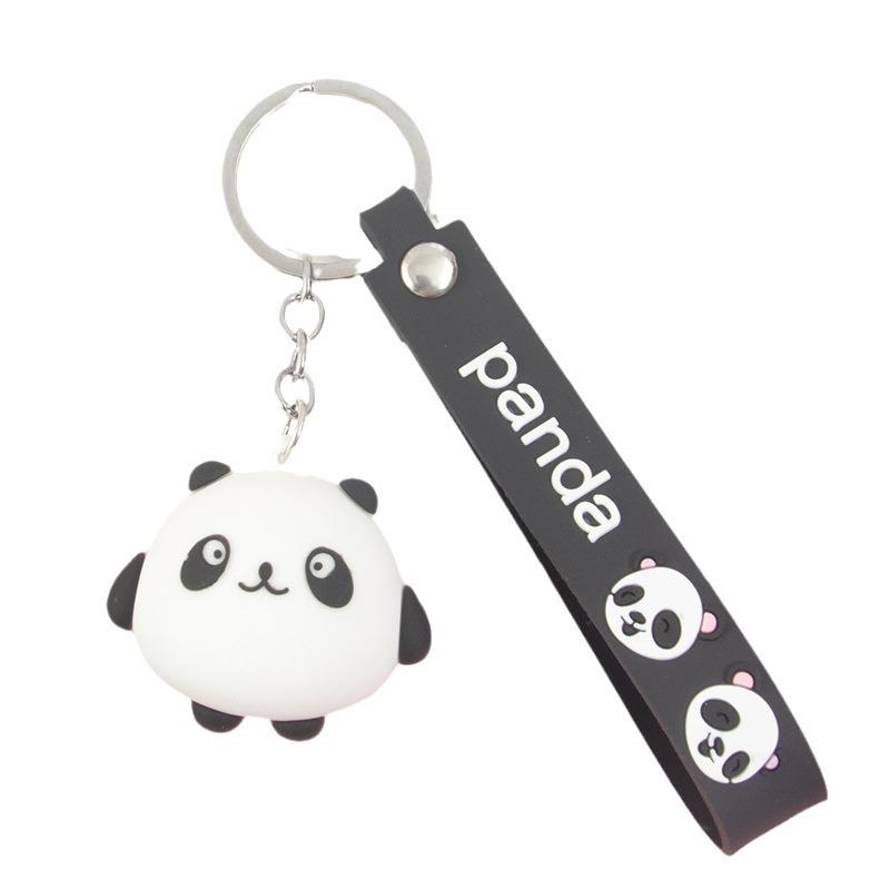 Sichuan Panda Bamboo Keychain Ornament: Cute Chengdu Zoo-Inspired Small Gift