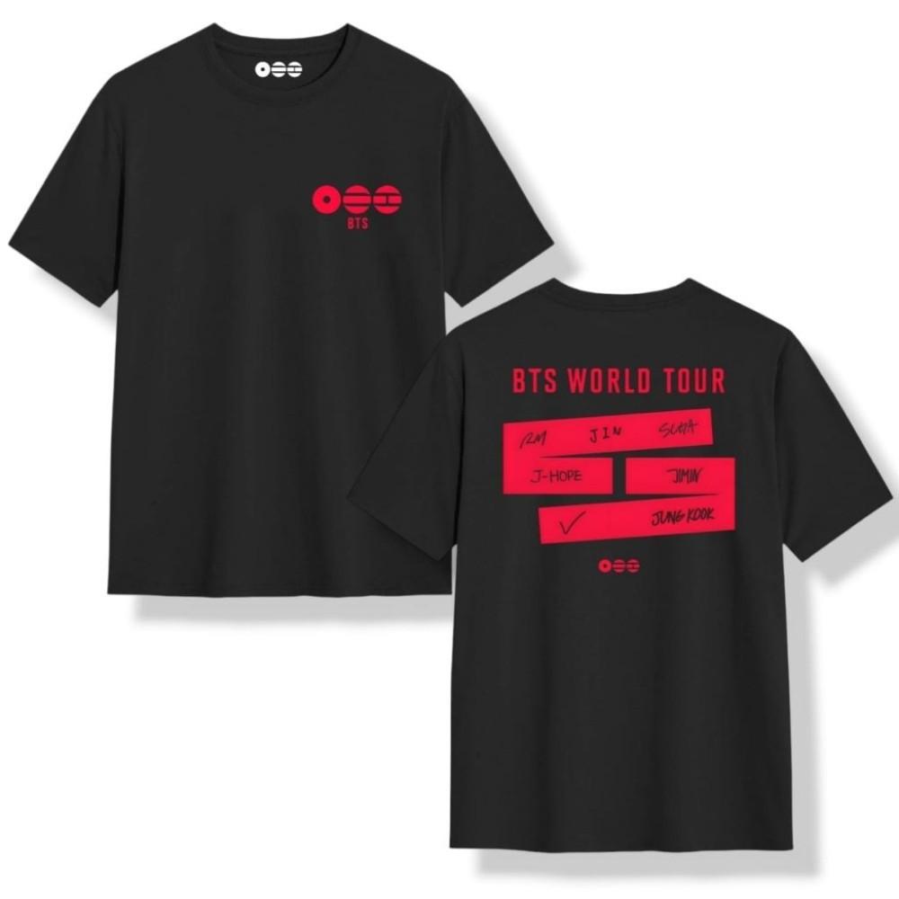 World Tour T-shirt BTS Pattern T-shirt 2XS