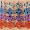Transparent Polyhedral Dice DND Dice Set 7pcs D4-D20 Board Game Props for DND Game Board Game Accessories