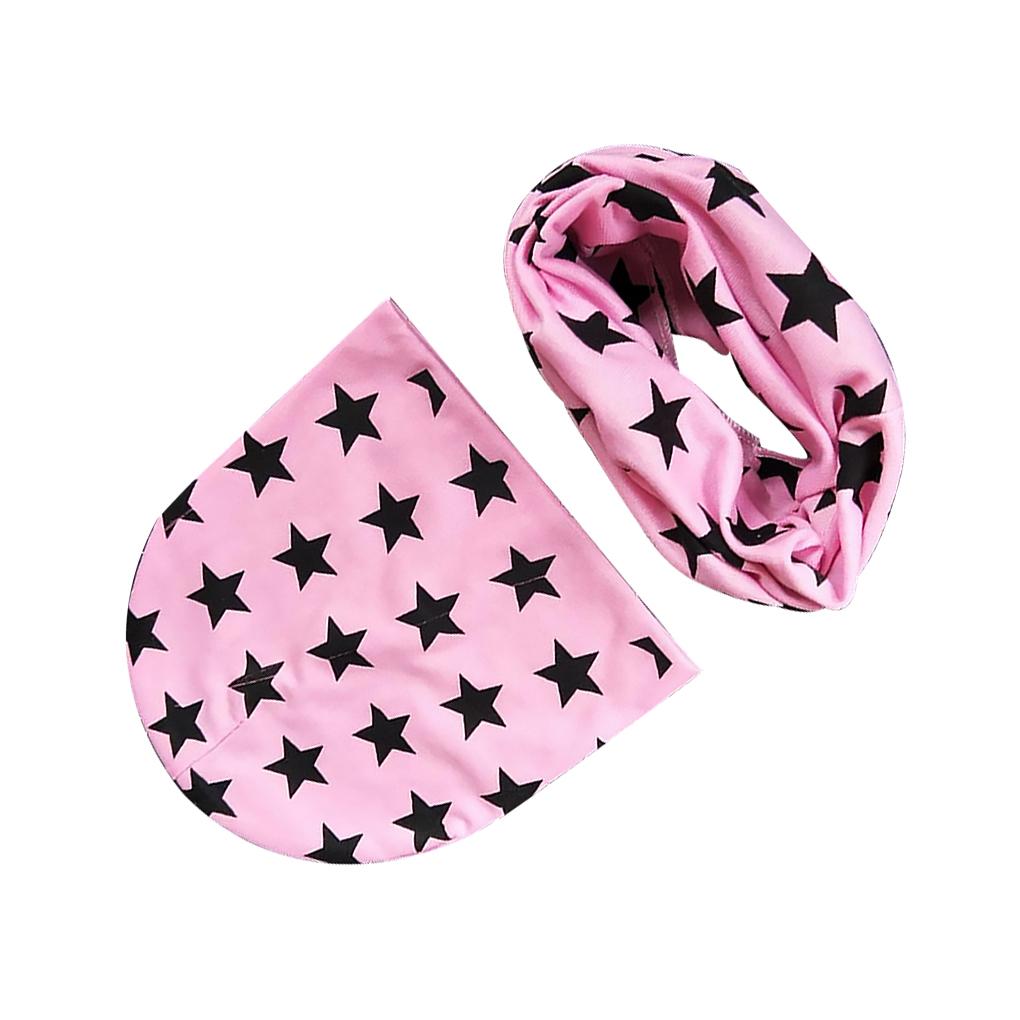 3PCS/Set Kinder Hut Schal Dekoratives Halstuch Kinder Mütze Kopfbedeckung Bedruckt Ankleiden Kleidung Dekoration