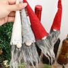 New Mini Santa Claus Wine Bottle Cover Dwarf Rudolph Faceless Doll Christmas Ornaments Holiday Gifts Holiday Party Decorations
