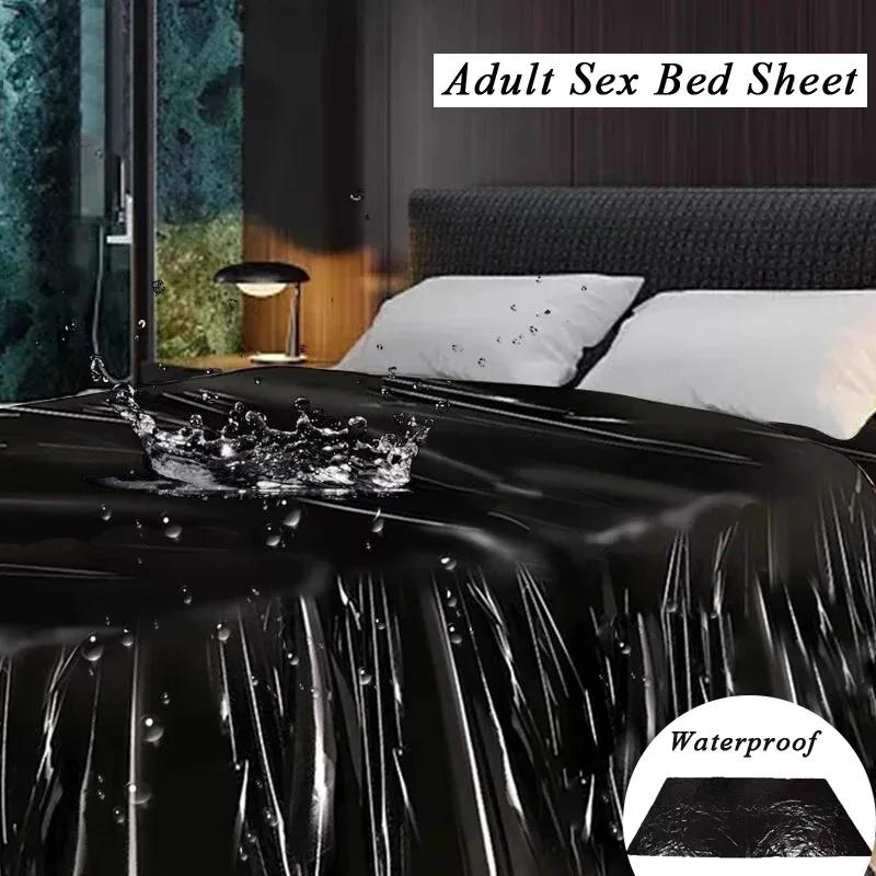 BDSM Lubricant Waterproof Adult Sex Bed Sheets Couple SM Slave Oil Massage Wax Resist Reusable Bed Cover Wetplay Sex Tool