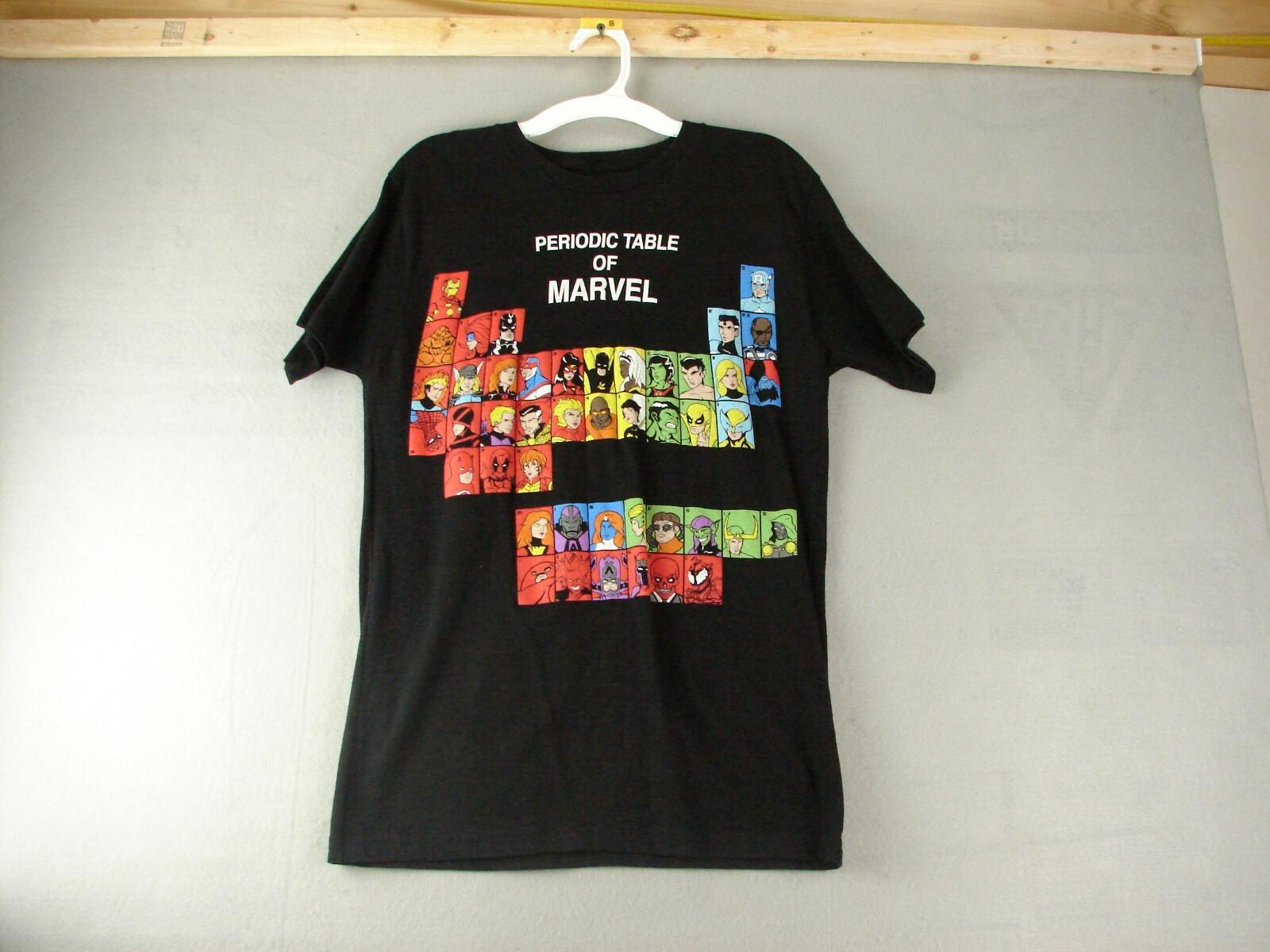 MARVEL COMICS T-Shirt The Periodic Table Of Marvel Characters Size S S