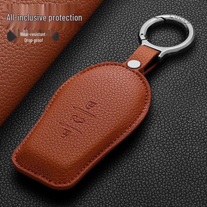 2025 Nissan N7 Key Case: Full Coverage PU Shell with High-End Buckle, Fashionable Design for Men and Women