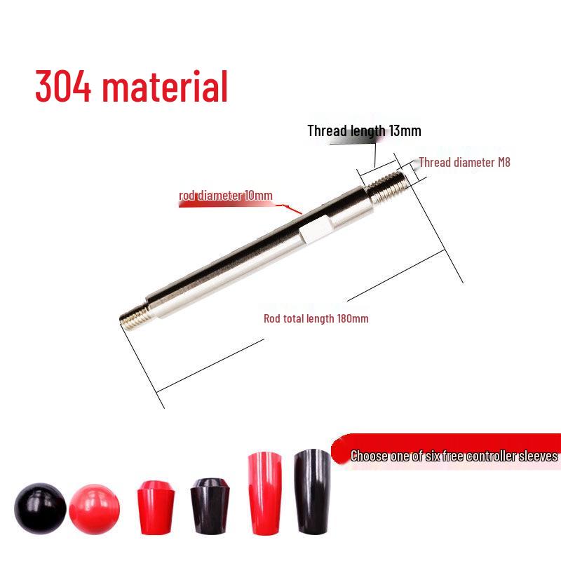 Double-Ended Threaded Stainless Steel Drill Handle Lever