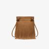 This Retro-style Fringed Single-shoulder Bag Is Designed with A Large Capacity and Is Versatile for Women