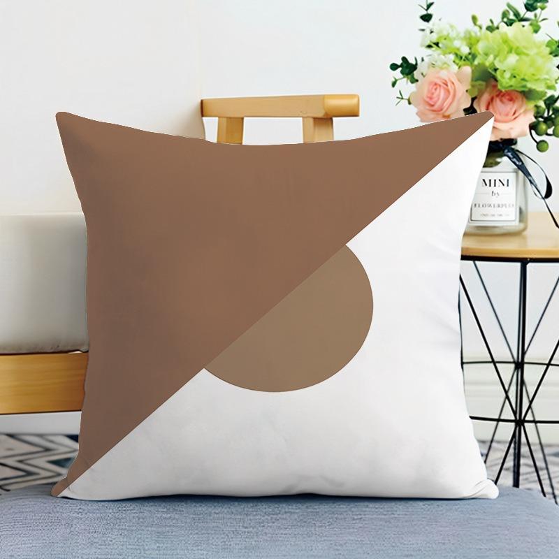 Simple Print Decorative Pillowcase Bedroom Living Room Square Cushion Pillowcase