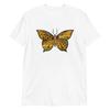 Butterfly Unisex T-Shirt, Sunflower, Flower, Insect, Floral, Garden, Plants