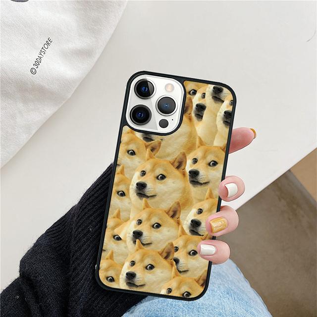 Funny Shiba Inu Mobile Phone Case Cover For iPhone 17 Air 15 16 16e 13 14 12 11 Pro Max Coque For Apple Plus fundas