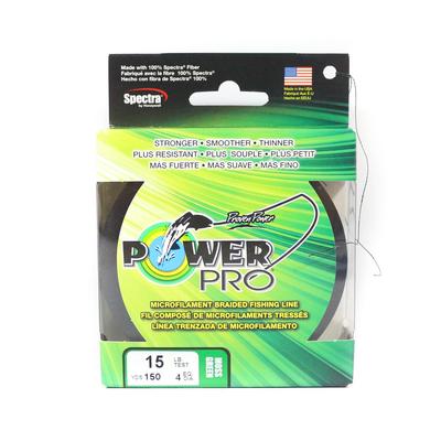 POWER PRO Geflochtene Spectra-Schnur, 15 Pfund x 150 Yards, Grün (5830)