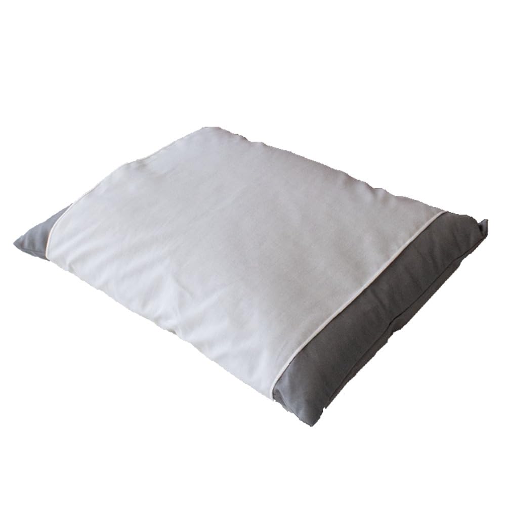 Made in Japan Buckwheat Pillow [All Buckwheat Pillow with White Cover] Approx. 25 x 34 cm, Made in Japan, Firm, Breathable, Moisture-Wicking,