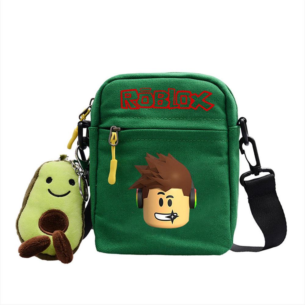 Plátěná taška přes rameno Roblox s potiskem herní postavičky pro běžné cestování a do školy