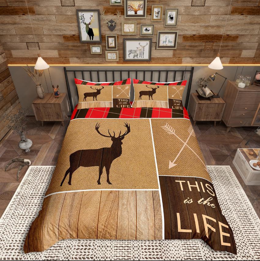 

Comforter Homewish Wildlife Wolf Woodland Animal For Teens Bedding Setjungle Safari Decor Comforter (quilt)-EU Single(135*200cm)3pcs
