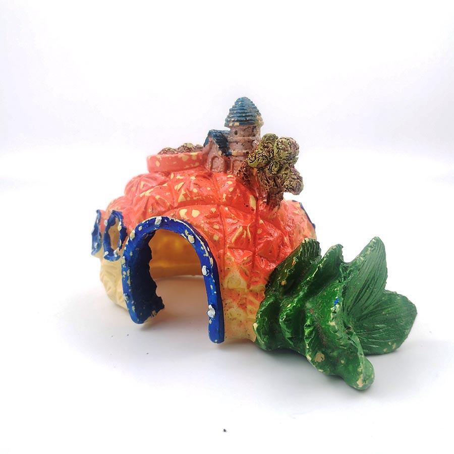 Aquarium Decoration Fish Tank Ornament Cartoon Pineapple Shape House Fish Hideout Shelter House Fish Tank Aquarium Accessories