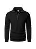 Men's Trendy Half-Zip Stand Collar Casual Hoodie