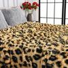 HOMORE Fluffy Leopard Blanket, Plush Cheetah Print Throw Blankets Soft Faux Fur Bed Throw for Decorative Couch Chair Sofa, Washable and Lightweight,