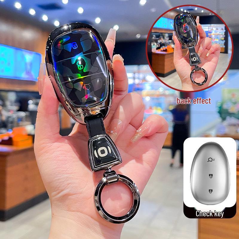 High-End Metal Key Cover for Changan Qiyuan A07 2025, A06 New Energy, and A05/A07 with Buckle