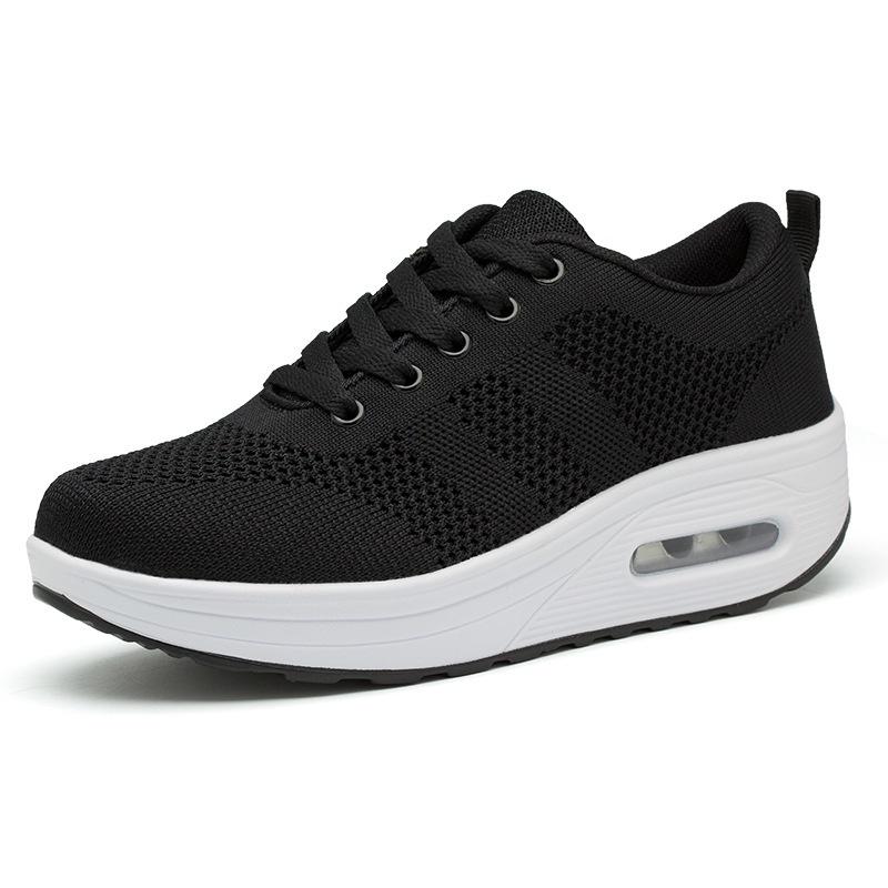 Premium Quality New Women Wedge Sneakers With Breathable Mesh For All-day Comfort