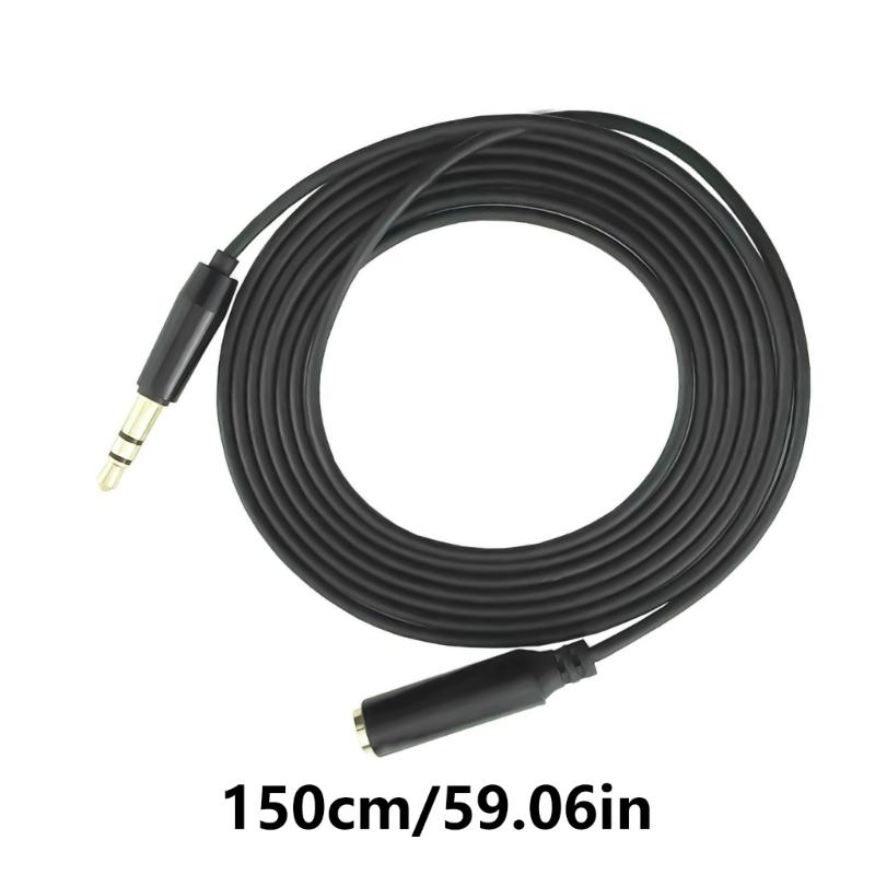 Quality 3.5mm Headphone Cable Microphones and Headphone Extension Cable with 3.5mm Female to Male Connectors 4Pole/3Pole