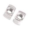 T Slot Hammer Head Nut Nickel Plated Carbon Steel Fastener For Aluminum Profile (EU30 M4*15.5*8)
