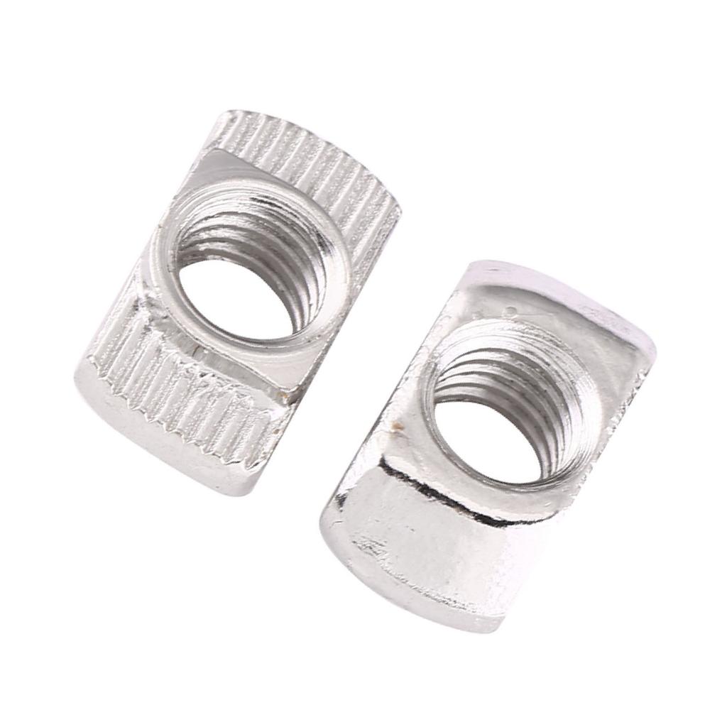 T Slot Hammer Head Nut Nickel Plated Carbon Steel Fastener For Aluminum Profile (EU30 M4*15.5*8)