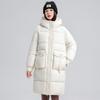 Cotton clothes women's over the knee length 2025 winter new Korean version of thickened jacket with large pockets padded jacket women's padded jacket