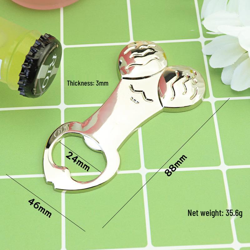 Multifunctional Metal Keychain: Glasses and Beer Bottle Opener Pendant Gift.