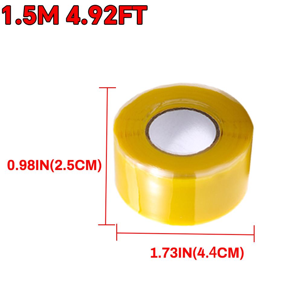 Multipurpose Waterproof Self Fusing Silicone Tape, for Pipe/Hose/Roof/ Auto/Marine Leak Repair, High Temp Resistant, Strong Seal