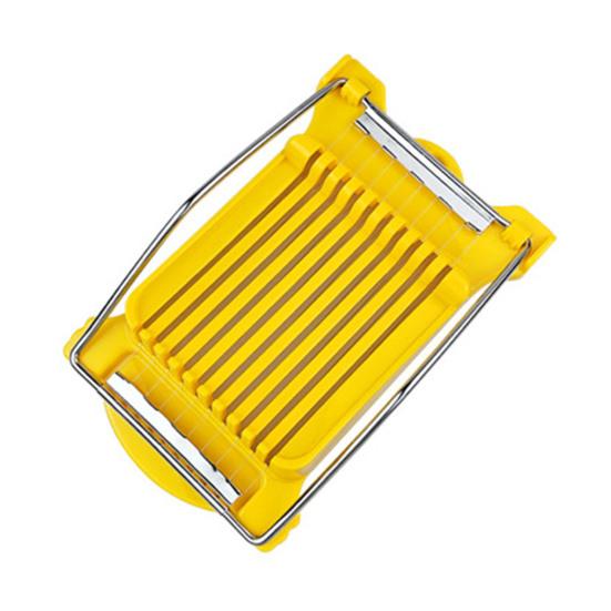 Multifunctional Food Slicer Stainless Steel 10-Wire Cutter Safe Hand Guard Slicer for Lunch Meat Sausages Eggs Bananas Strawberries Kitchen Gadget