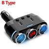 Dual USB Port 3 Way Auto Car Cigarette Lighter Socket Splitter Charger Plug Adapter DC 5V 1A+2.1A for All Phone PC Ipad