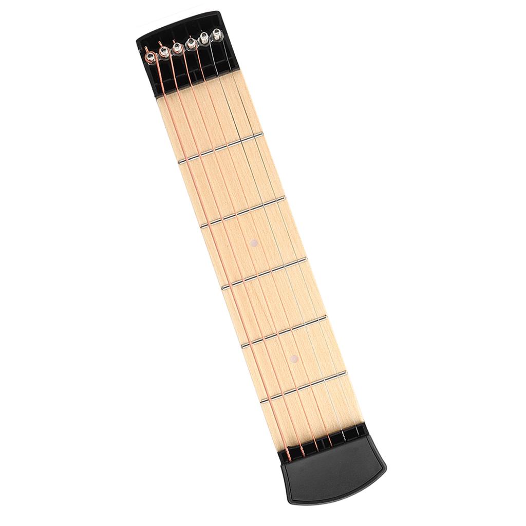 New Portable 6 Fret Pocket Guitar Left Hand for Beginner Guitarist Practice Training