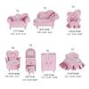 Openable Pink Furniture Jewelry Box Earrings Bracelet Ring Necklace Display Storage Cases Mini Armchair for Dollhouse